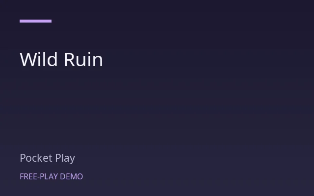 Wild Ruin game artwork