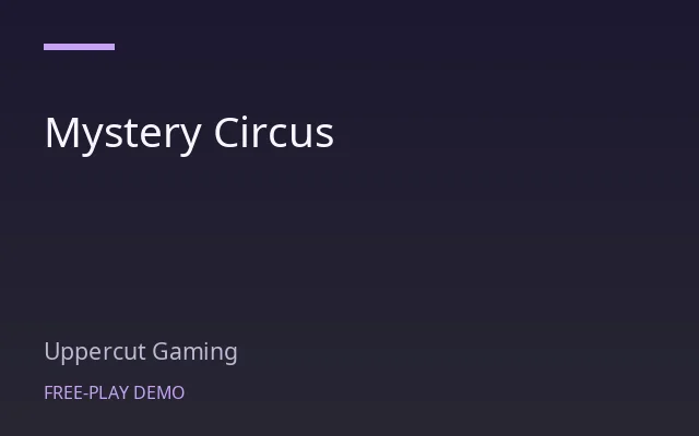 Mystery Circus game artwork