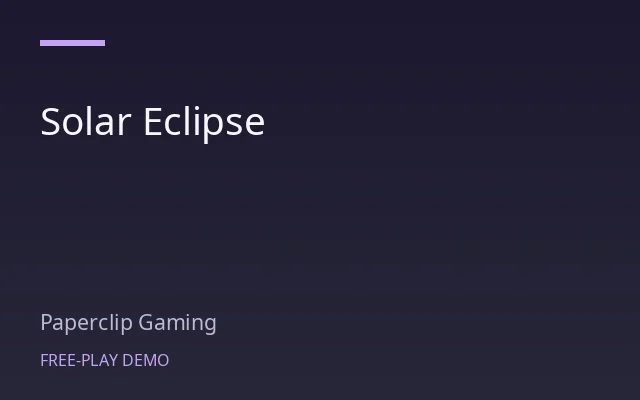 Solar Eclipse game artwork