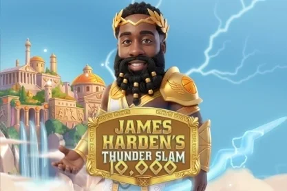 James Harden’s Thunder Slam 10,000 game artwork