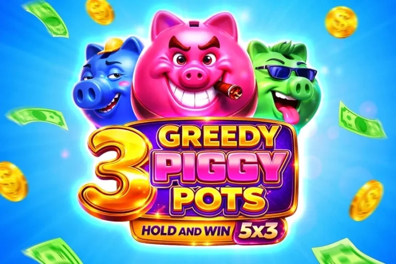 3 Greedy Piggy Pots game artwork