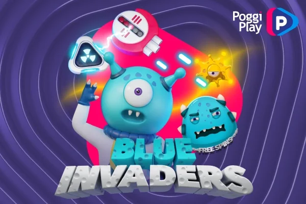 Blue Invaders game artwork