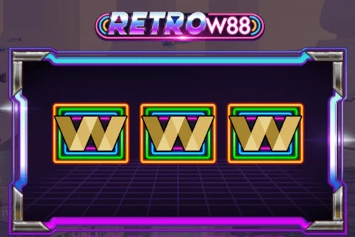 Retro W88 game artwork