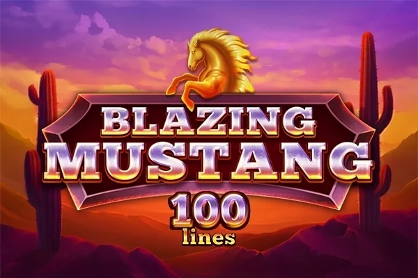 Blazing Mustang 100 Lines game artwork